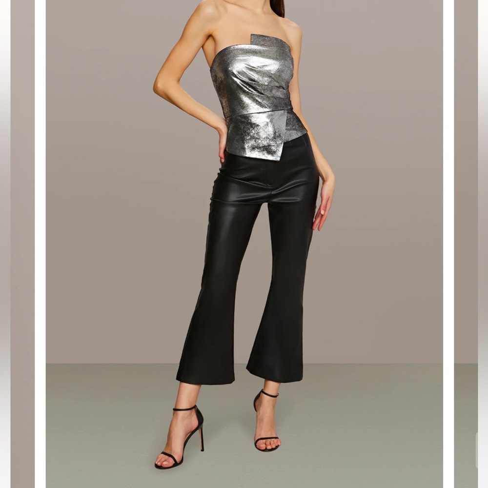 AMUR faux Leather Crop pant (from REVOLVE)